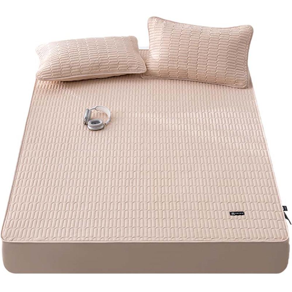 Soft Waterproof Bed Cover Double Queen King Couple Bed Fitted Sheet Breathable Noiseless Washable Bed Mattress Cover Protector