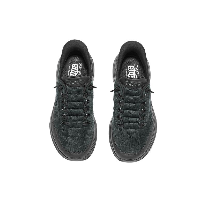 Skechers Sport Womens Full Black Casual Shoes Simple Comfortable Stylish Versatile Breathable 150417-BBK