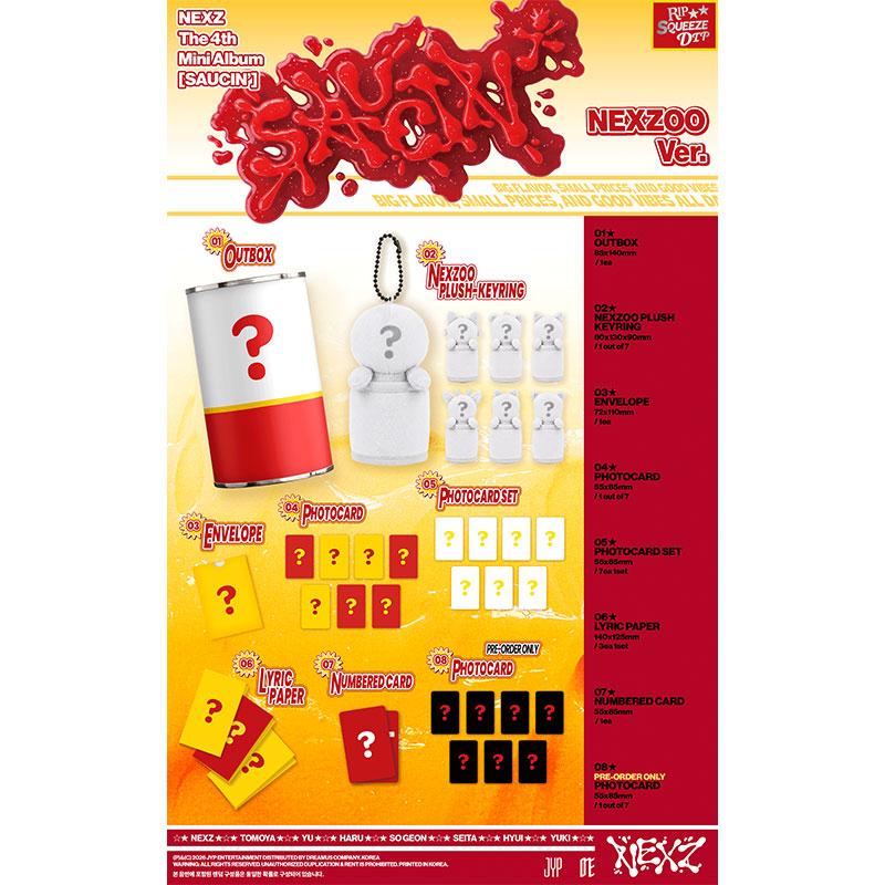 [Pre-order] NEXZ - 4TH MINI ALBUM [SAUCIN] NEXZOO Ver. (Online Benefit)