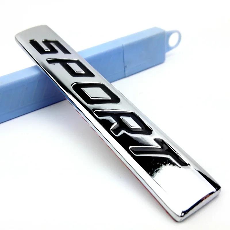 Car Stickers Accessories Metal Car Decals Black Red Body Stickers Motorsport Lettering Emblems Badges Car Exterior Accessories