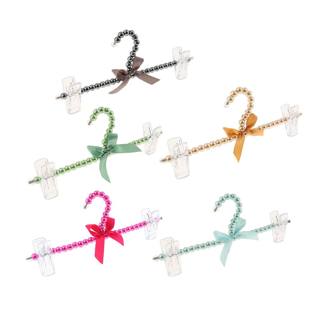 Plastic Pearl Decorative Hanger Clothing Accessory for Children Skirts Dresses and Wardrobe Organization