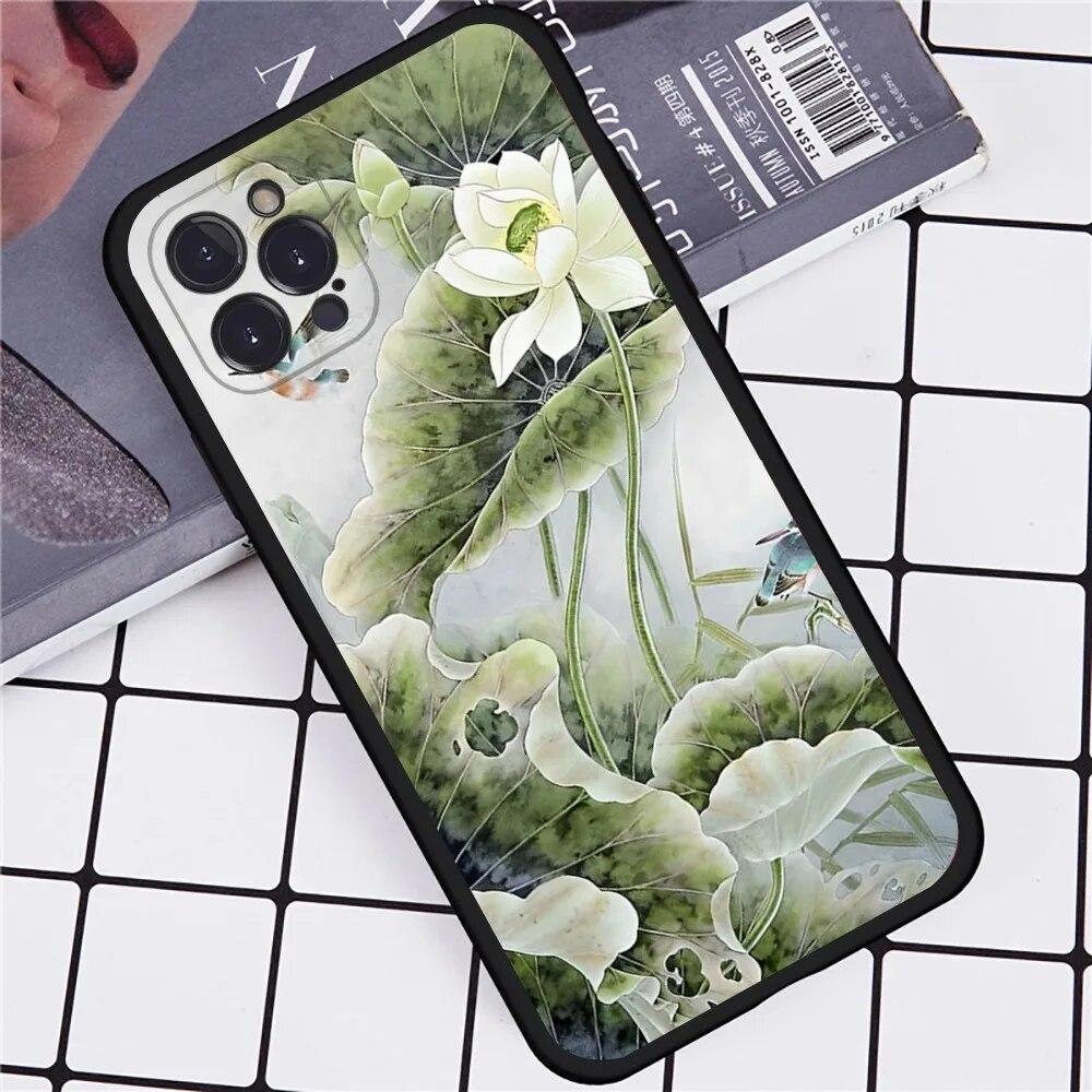 Blumenvogel Handyhülle für iPhone Samsung Galaxy Redmi Xiaomi Oppo OnePlus Note SA 7 8 9 10 11 12 13 14 20 21 22 23 53 54 Pro Max Plus Ultra TPU Soft