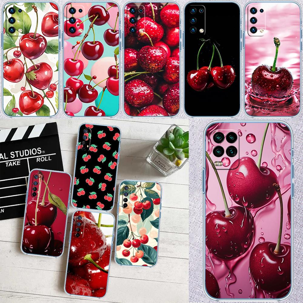Kirsch Sommerfrucht Transparente Handyhülle für Motorola Moto G7 G8 G9 G84 G85 G73 G24 G15 Z2 Play Power Plus