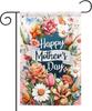 Happy Mother's Day Garden Ag Oral Owers Buttery Outdoor Yard Lawn Farmhouse Porch Decor Garden Ags 12 X 18 Inc YYQ GGO