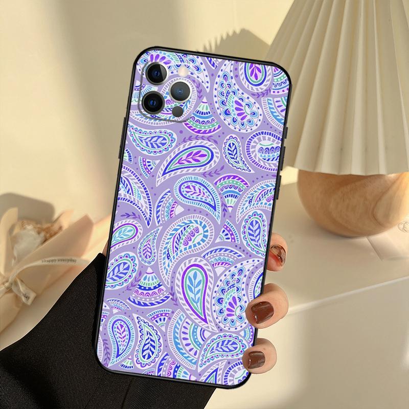 Royal Bandana Paisley Case For iPhone 11 12 13 14 15 16 Pro Max Cover For iPhone 13 12 Mini XR X XS Max Plus