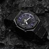 Casio Customized Watch Modified Series 811 Manufacturing Farmhouse Oak GA-2100-1A1 modified-Purple Ink Black Warrior Wate GA-2100-1A1PR