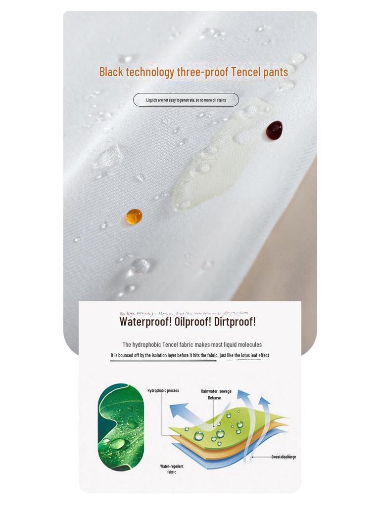 Damen Weiße Tencel High-Waist Wide-Leg Jeans - Sommer 2024 Kollektion