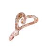 Shaped Heart Trendy Hair Claw Clip In Floral Acrylic For Stylish Hair Updos