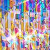 Iridescent Acrylic Squares 0.8'' x 0.8''/1.2" x 1.2" Mini Rainbow Holographic Acrylic Sheets Set Double-Sided Holo Tiles for DIY Crafts Light Shadow