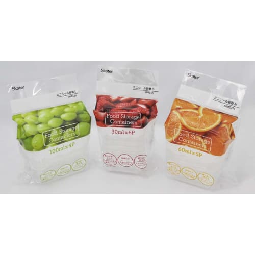 Skater Mini Seal Container Storage Container L 100ml Set of 4 Basic MMS3N-A