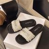 Flat-bottomed beach sandals new slippers women's summer wear rhinestones fashion