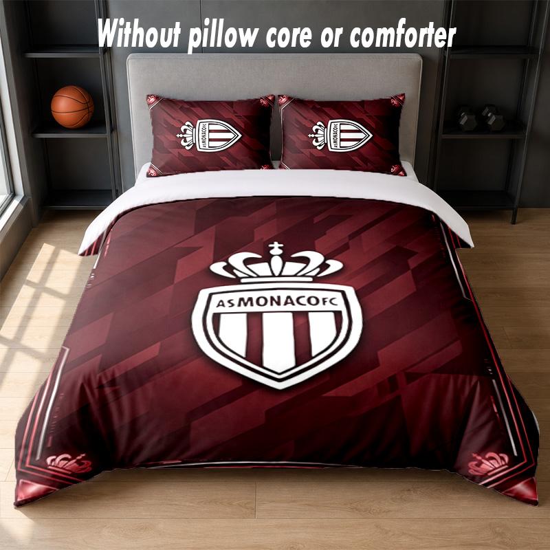 Monaco FC Design Bed Bedding Set 1 Duvet Cover + 2 Pillowcases Soft Breathable Household Bed Linens