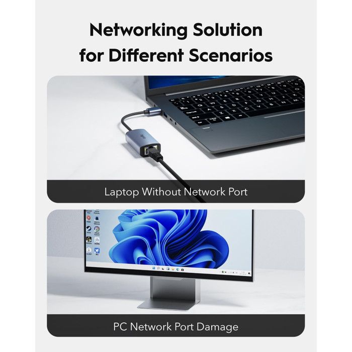 Cudy Adattatore Ethernet USB 3.0 Gigabit UE10A In Alluminio - Compatibile Universale