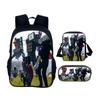 Toilet Man Primary and Secondary School Students' Three-piece Backpack Set 32