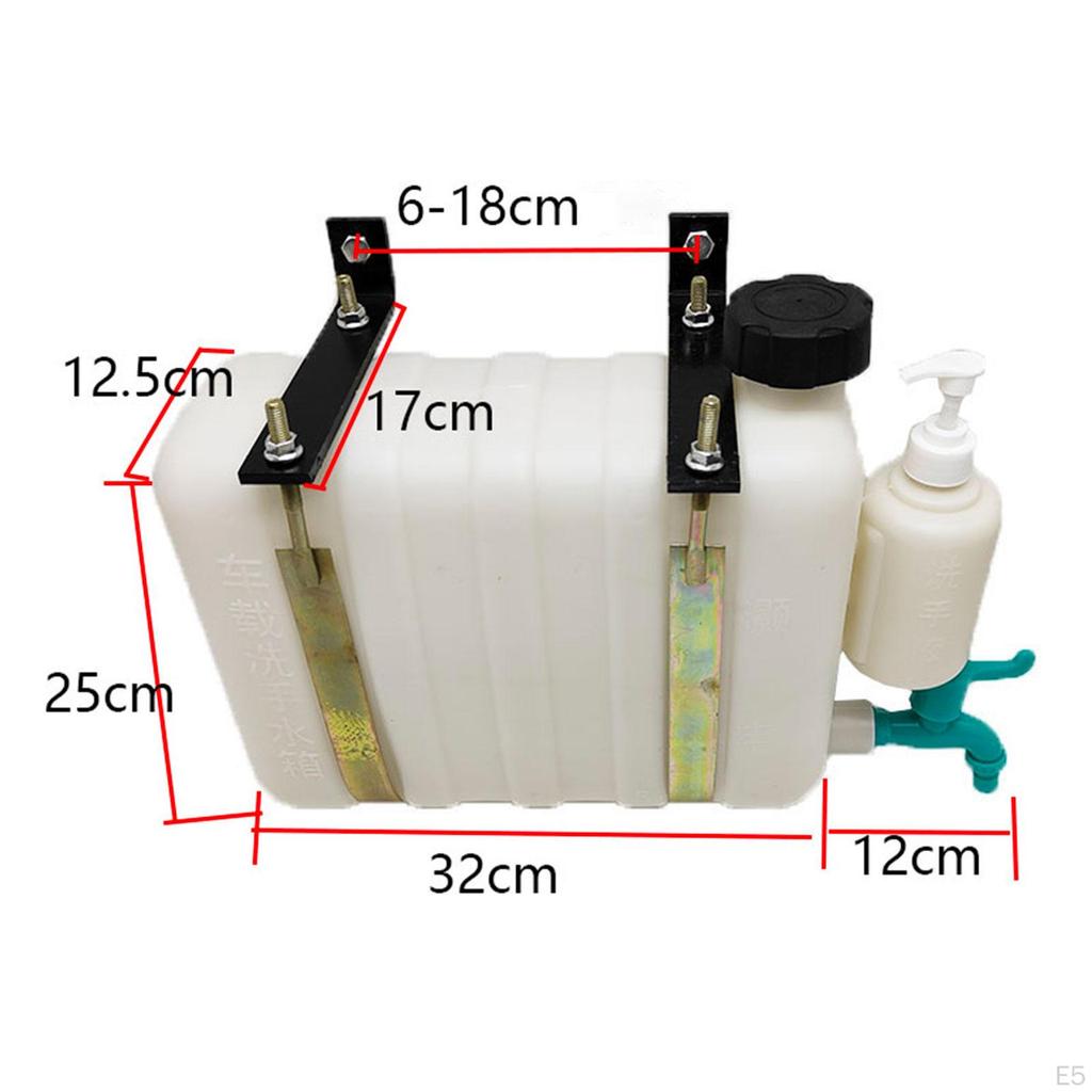 9L Large Capacity Portable Water Tank Container for Camping, Outdoor, RV, Car, Light Truck