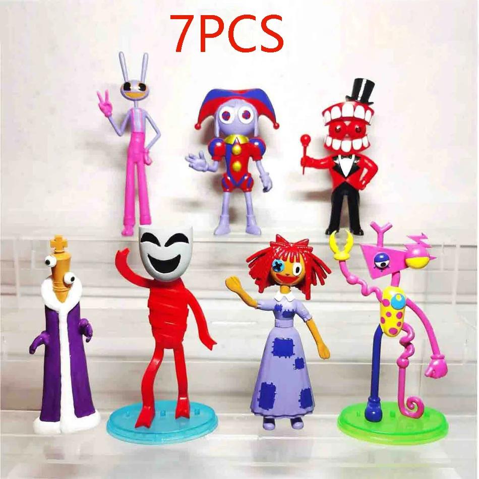 8Pcs/Set The Amazing Digital Circus Anime Figure Ragatha/Jax/Pomni Action Figure PVC Collection Model Doll Toys Room Decoration