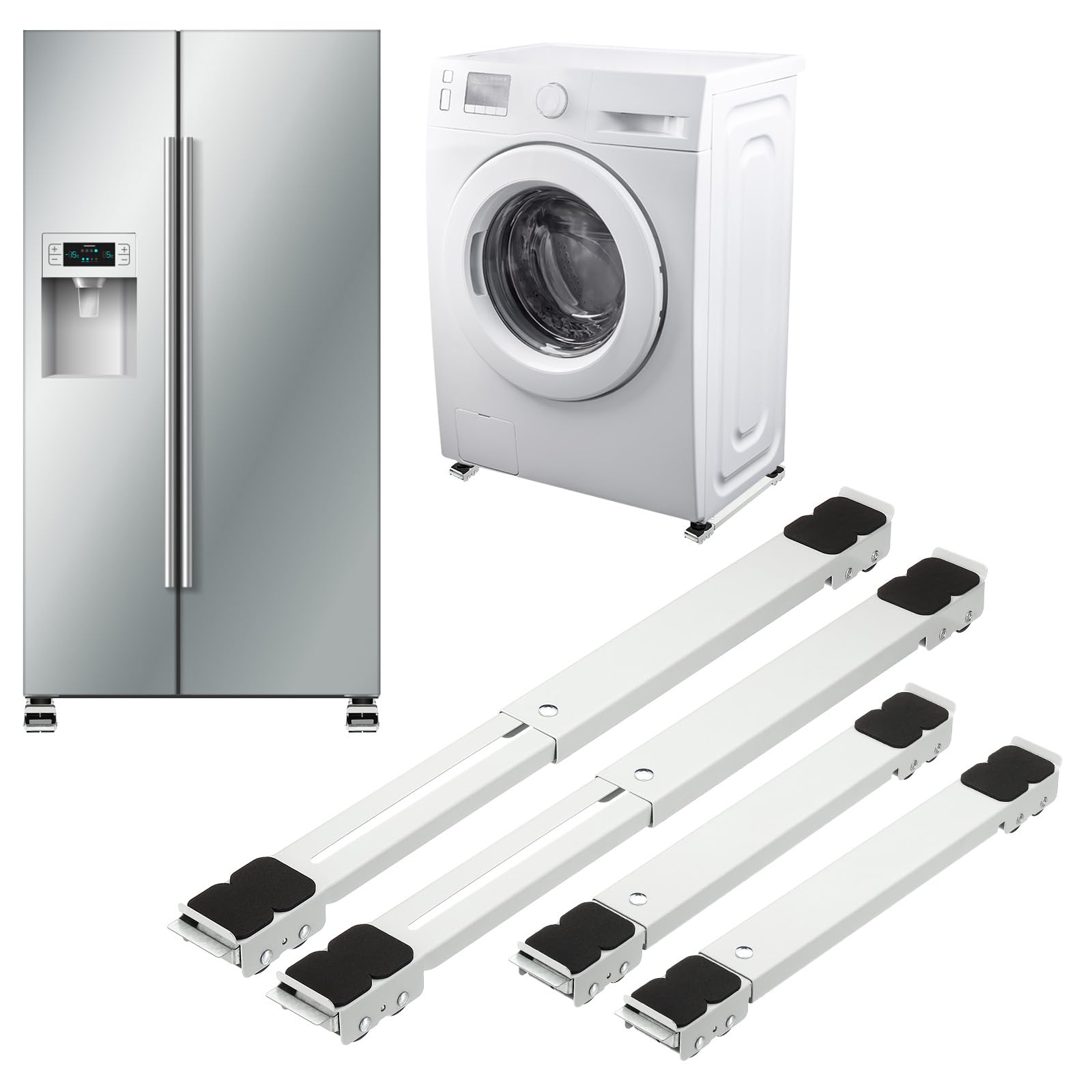 

PATIKIL Utensil Expandable Home Appliance Slider with Easy to Washing Small Kitchen 2 Pieces Roller, Wheels, Move, Machine, Dryer, Stove,