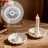 Silicone Aromatherapy Candle Mold Wave Bowl-Shaped Plaster Mold Candlestick Mold  Wedding Decor