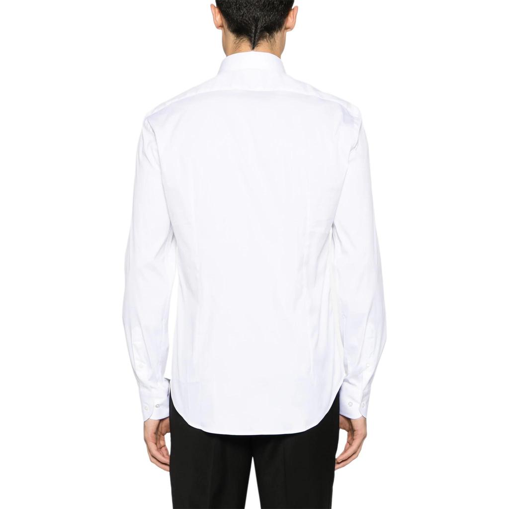 EMPORIO ARMANI Long Sleeved Twill-Weave Shirt H41CS5-01BC0-100
