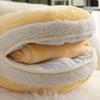 Car Blanket Round Pillow Multi-function Dual-purpose Plush Car Backrest Home Chair Sofa Pillow Office Nap Cover Quilt Pillows