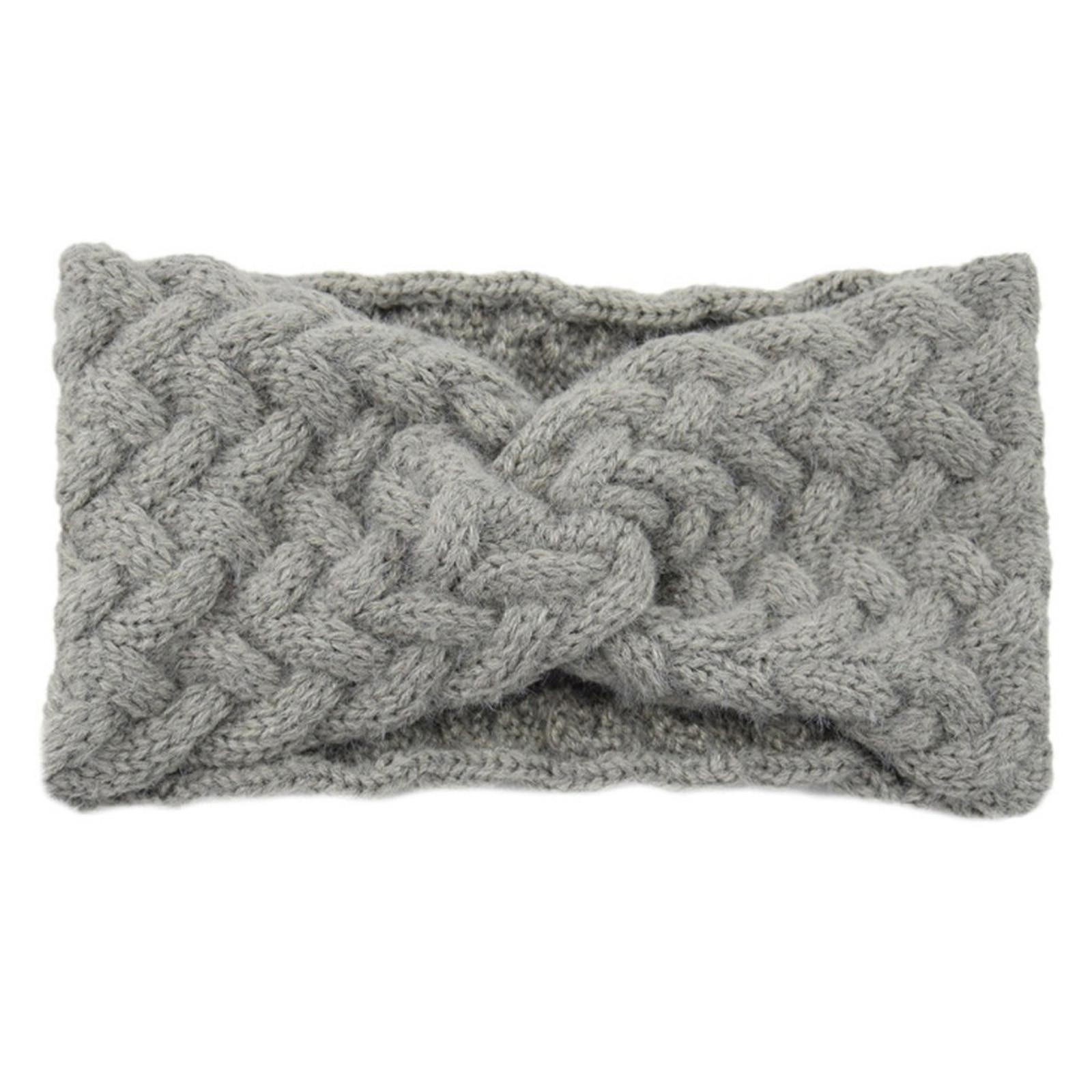 

Модная женская однотонная спортивная повязка для волос на голову, термальная повязка для волос для девочек One Size