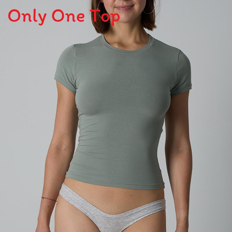 Cotton Jersey Tshirt For Women With Soft Stretch Fabric For Yoga And Casual Wear