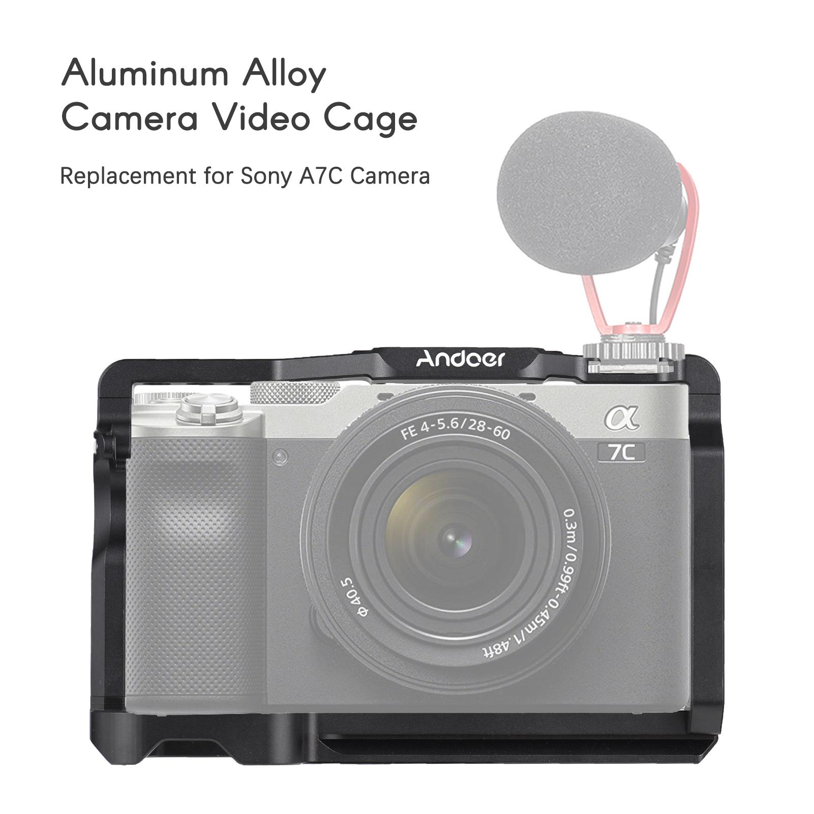 Клетка для камеры Andoer + комплект верхней ручки Видеоклетка для камеры из алюминиевого — фото 5