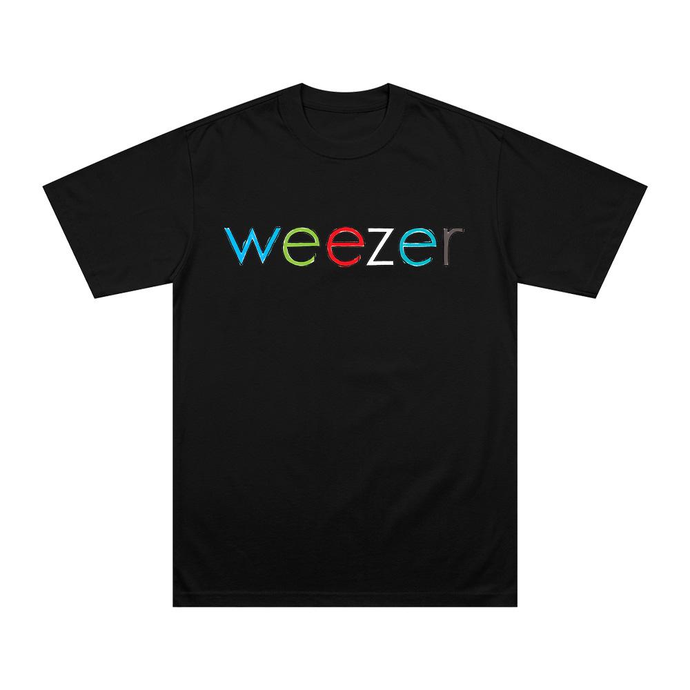 

Weezer Coloring Book Tee Weezer Band Cotton T Shirt Vintage Men Women Hip Hop Tee Fashion Short Sleeve Casual Breathable Clothes XS чёрный