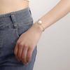 Europe, America, Fashion Aircraft Chain Exaggerated Geometric Imitation Pearl Bracelet Women, Retro Style Design Sense Niche