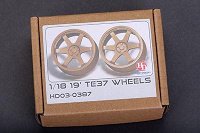 Hobby Design 19 Zoll TE37 Rad 1/18 HD03-0387