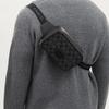 COACH Coated Canvas With Leather One Shoulder Crossbody Fanny Pack Small Men's Black CM106-QBMI5