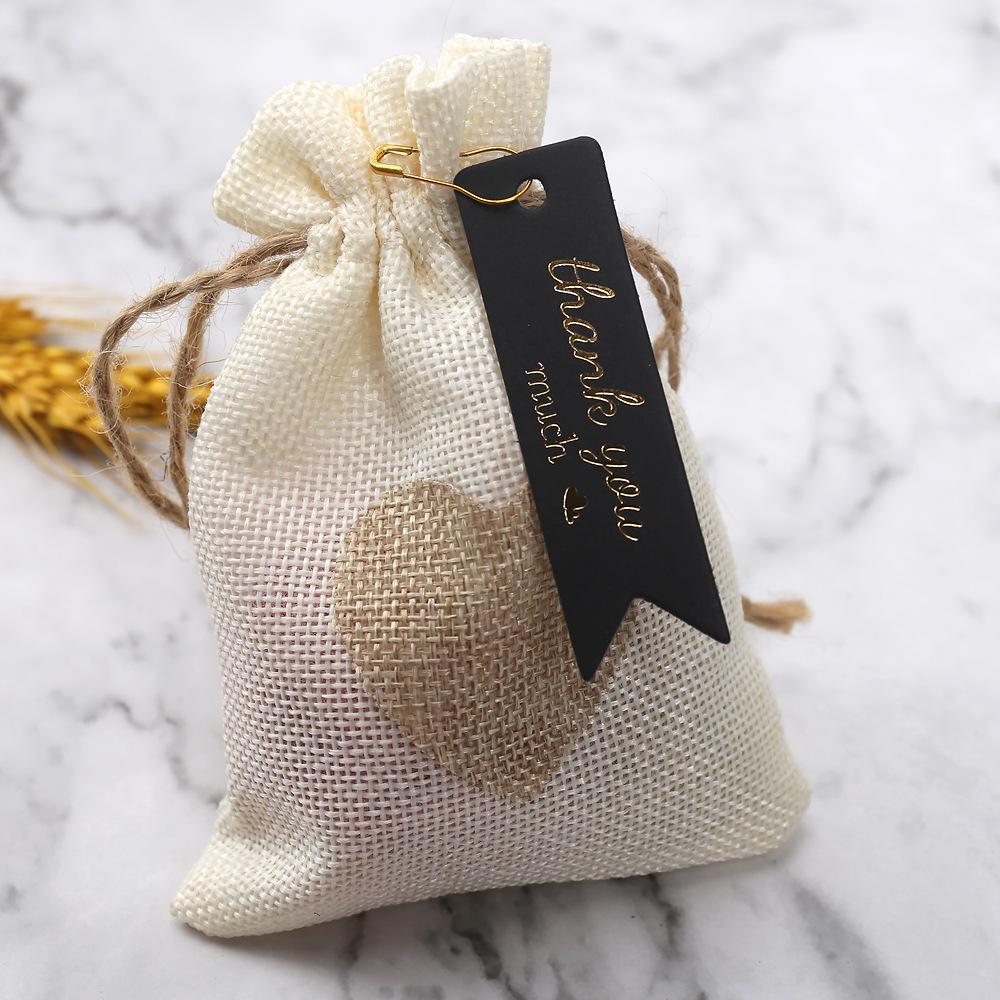Gold Foil Swallowtail Thank You Tag - Gift Packaging & Greeting Card Label