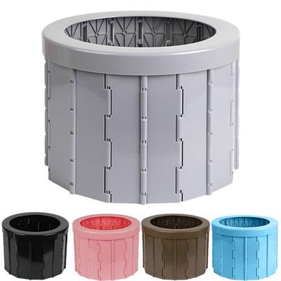 1 Pcs Folding Toilet Folding Commode Toilet Seat Toilet Bowl Chamber Pot Outdoor Supplies Emergency Car Mounted Self-driving Trave