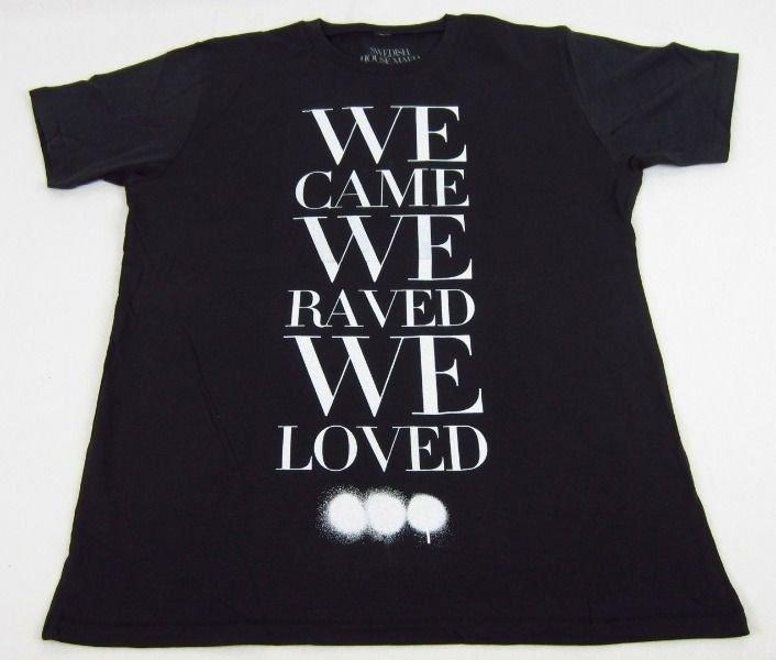 NEW Mens Black Swedish House Mafia We Came We Raved We Loved T-Shirt Size L XL Unisex T-Shirt XXL