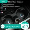 Nouveau 2 Pièces Style de Voiture Porte-gobelet Sous-verre Tapis Antidérapant Pad pour Boisson en Carbone Pour BMW X1 X2 X3 X4 X5 X6 X7 G20 G30 6GT E46 E90 E60
