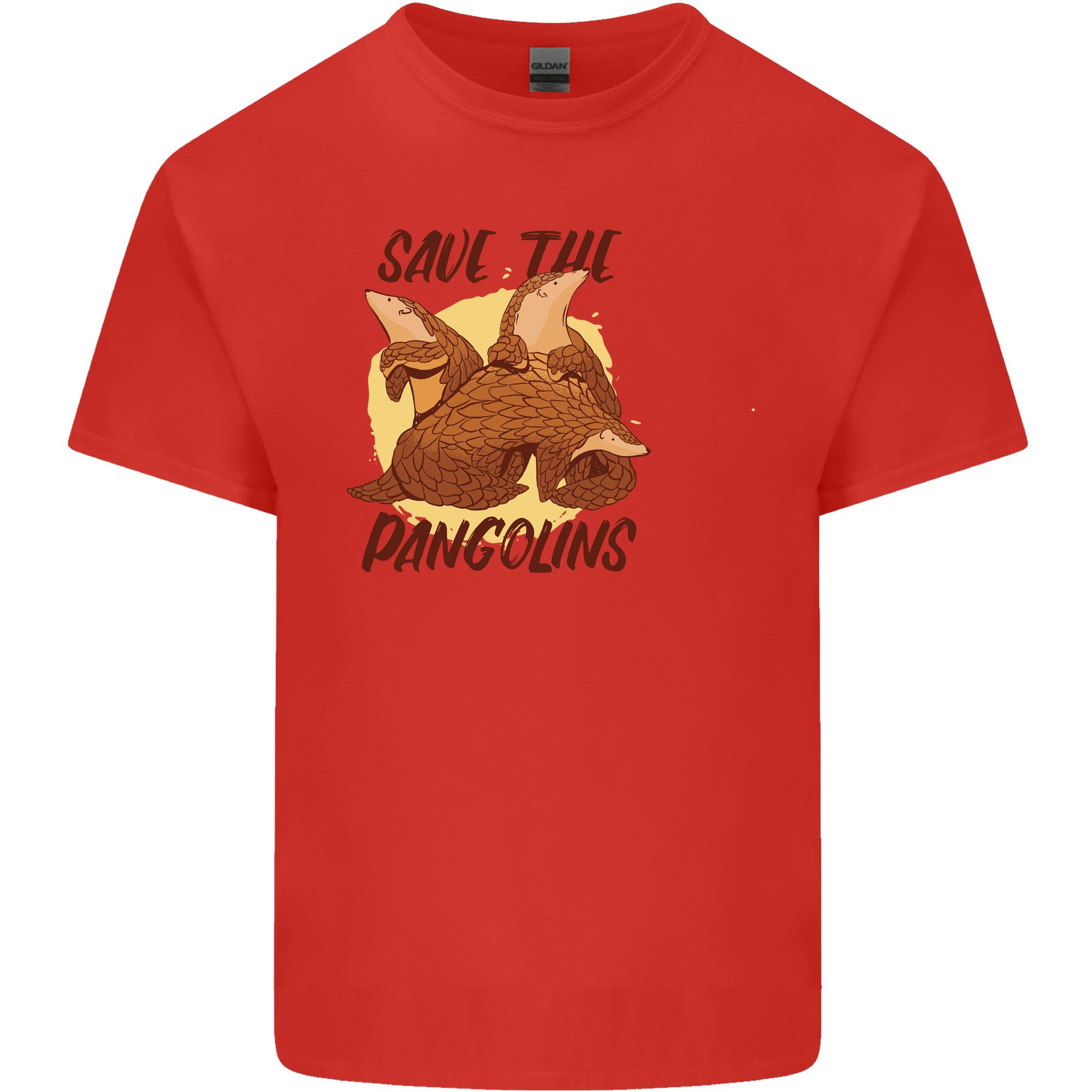 Save the Pagolins EnvironUnisext Endangered Unisexs Light Cotton TShirt S