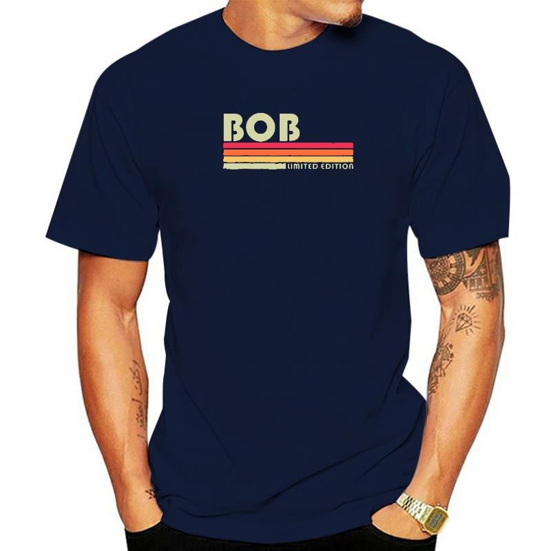 Bob Gift Name Personalized Funny Retro Vintage Birthday TShirt Tshirts Printed Retro Cotton Tops Tees Group For Unisex