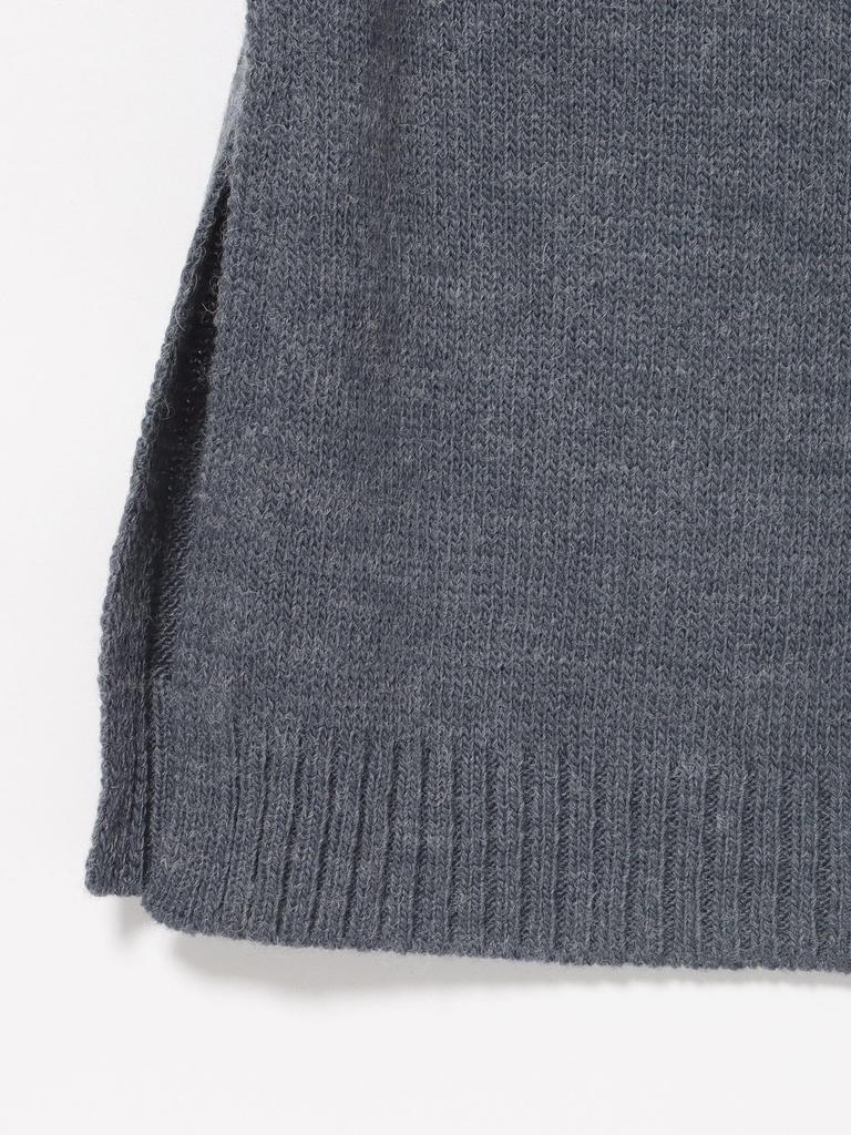 Beams Heart Layered Knit Dress Charcoal One Size (Set Item) Women's