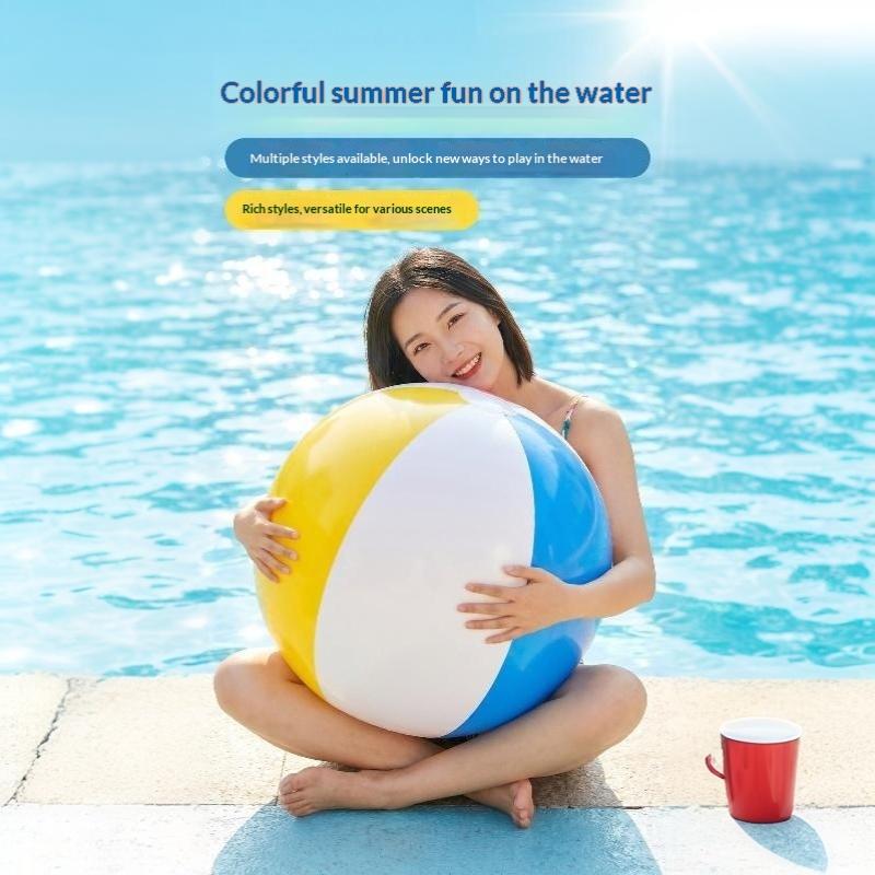 Rainbow Inflatable Beach Balls Durable Leakproof Lightweight For Pool Beach Summer Outdoor Water Games