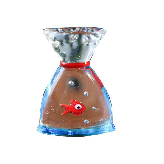 Yousheng Desktop Ornament Ocean Themed Whale Shape High Borosilicate Glass Decorative Figurine Home Office Decoration
