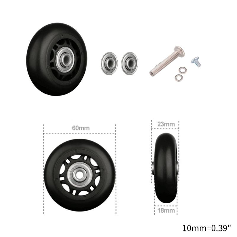 Mute Luggage Suitcase Replacement Wheels Wear-Resistant Suitcase Wheels Luggage Suitcase Wheels Suitcase Spinner Wheels