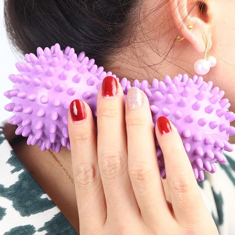 Peanut Massage Spiky BallMuscle Pain Stress Foot Massager Relaxation Training Grip Roller Myofascial Balls for Plantar Fasc