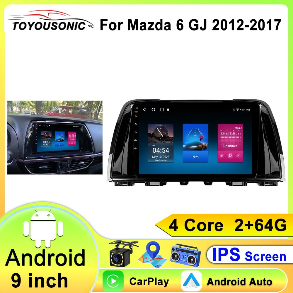 Android 13 Für Mazda 6 GJ Atenza 2012 2013 2014 2015 2016 2017 Carplay Auto Auto Multimedia All-in-one Autoradio Videoplayer GPS
