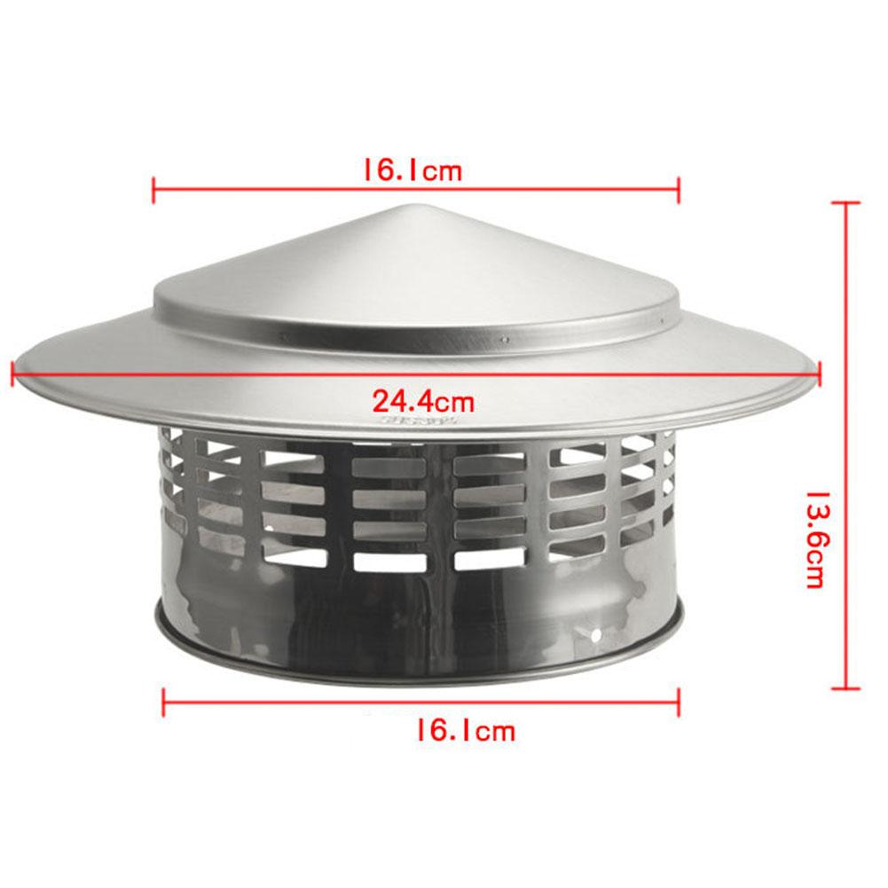 110mm/160mm Edelstahl Kaminhaube Außenwand Frischluftauslass Dachrohr Abzugshaube Heimwerkerzubehör