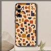 Vintage Geometric Block   Phone Case For Samsung Galaxy A73,A72,A71,A70,A53,A52,A51,Others Soft Black Cover