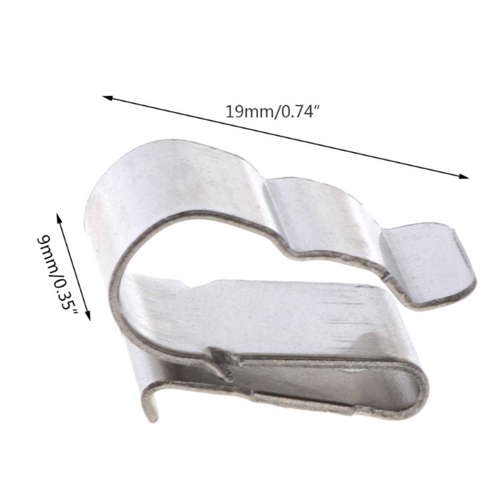 100 Pcs Stainless Steel Solar Panel Cable Clips For Home, Kayaks, Fishing Boats Wire Clip Set Wire Fastener Clamp Organizer