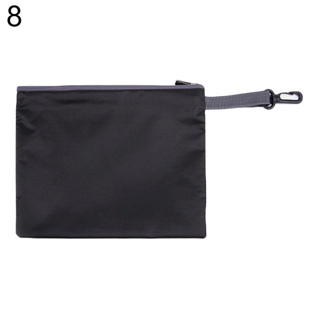 

Портативная дорожная водонепроницаемая сумка для хранения косметики и кемпинга на молнии чёрный