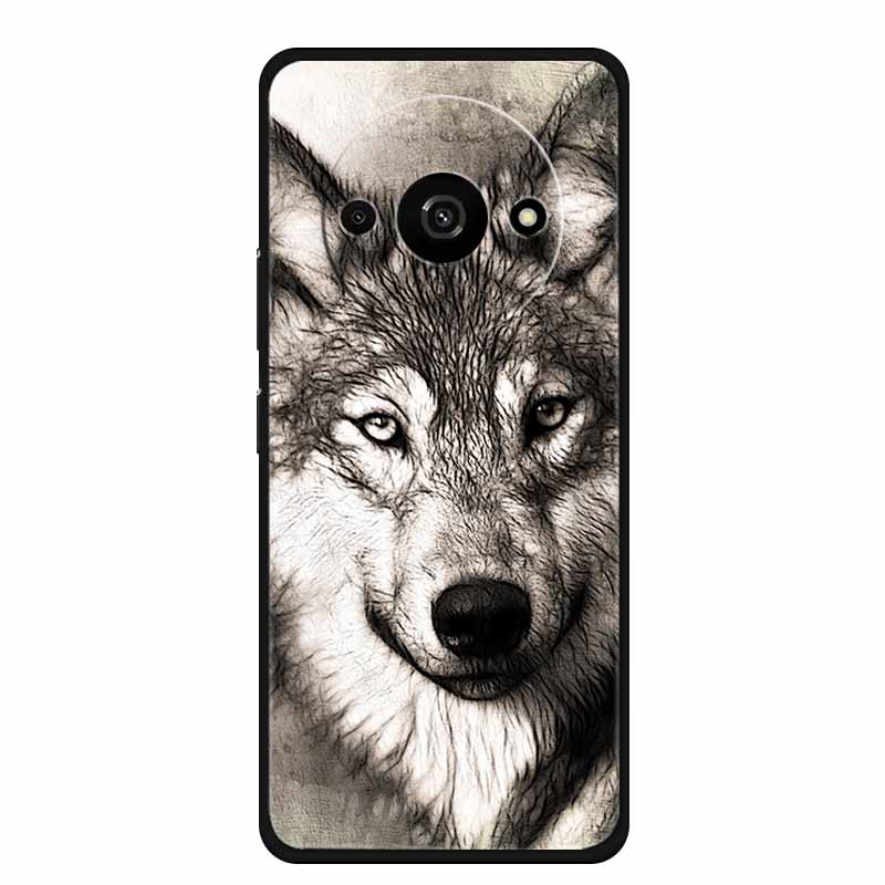 For Xiaomi Poco C61 Case Cool Animal Soft Silicone TPU Phone Case Back Cover for PocoC61 Shockproof Lovely Cat Protective Cover