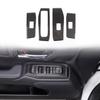 Soft Carbon Window Lift Switch Trim Sticker For Toyota Land Cruiser LC250 24+