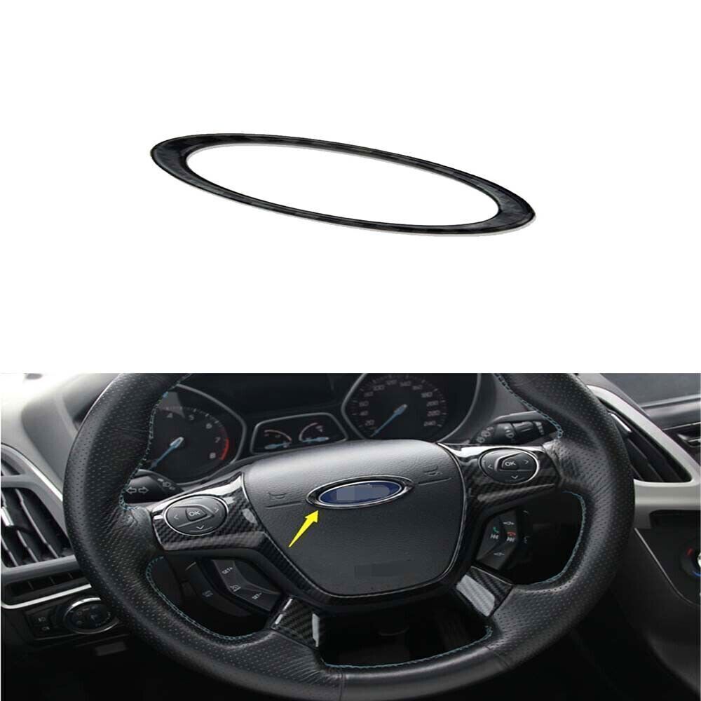 For Ford Focus ST/RS 2012-2018 ABS Carbon Fiber Trim Inner Steering Wheel Frame